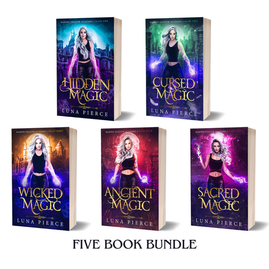 Harper Shadow Academy 5 book BUNDLE (Paranormal Academy Why Choose Series) paperback