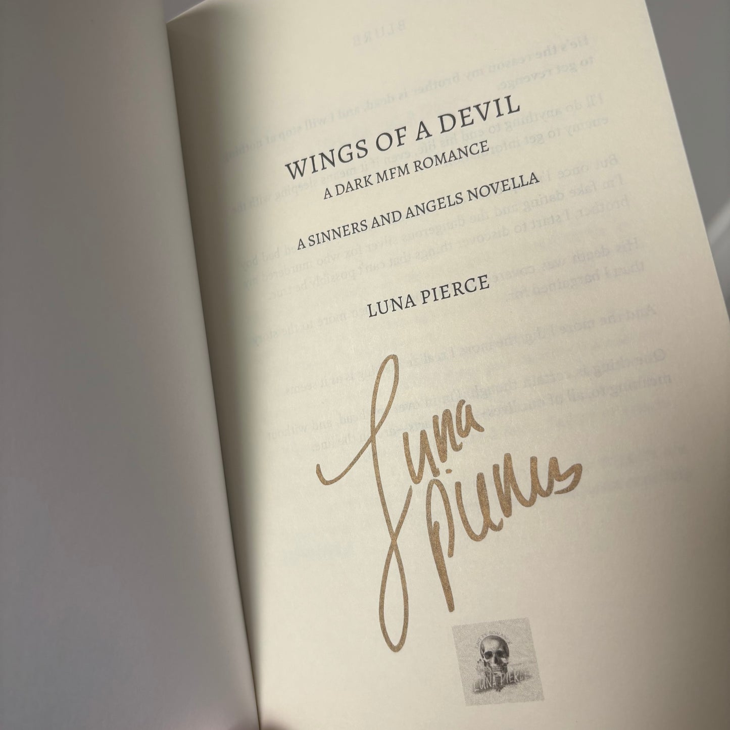 Wings of a Devil (Dark MFM Novella) Paperback