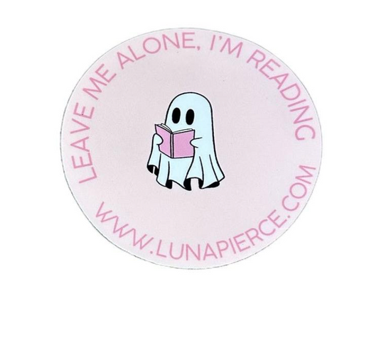 Leave Me Alone, I’m Reading Luna Pierce 2.5” vinyl sticker