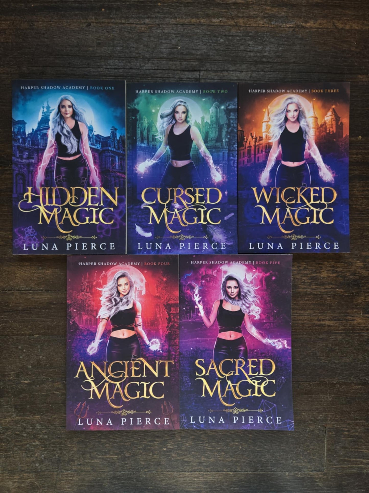 Harper Shadow Academy 5 book BUNDLE (Paranormal Academy Why Choose Series) paperback