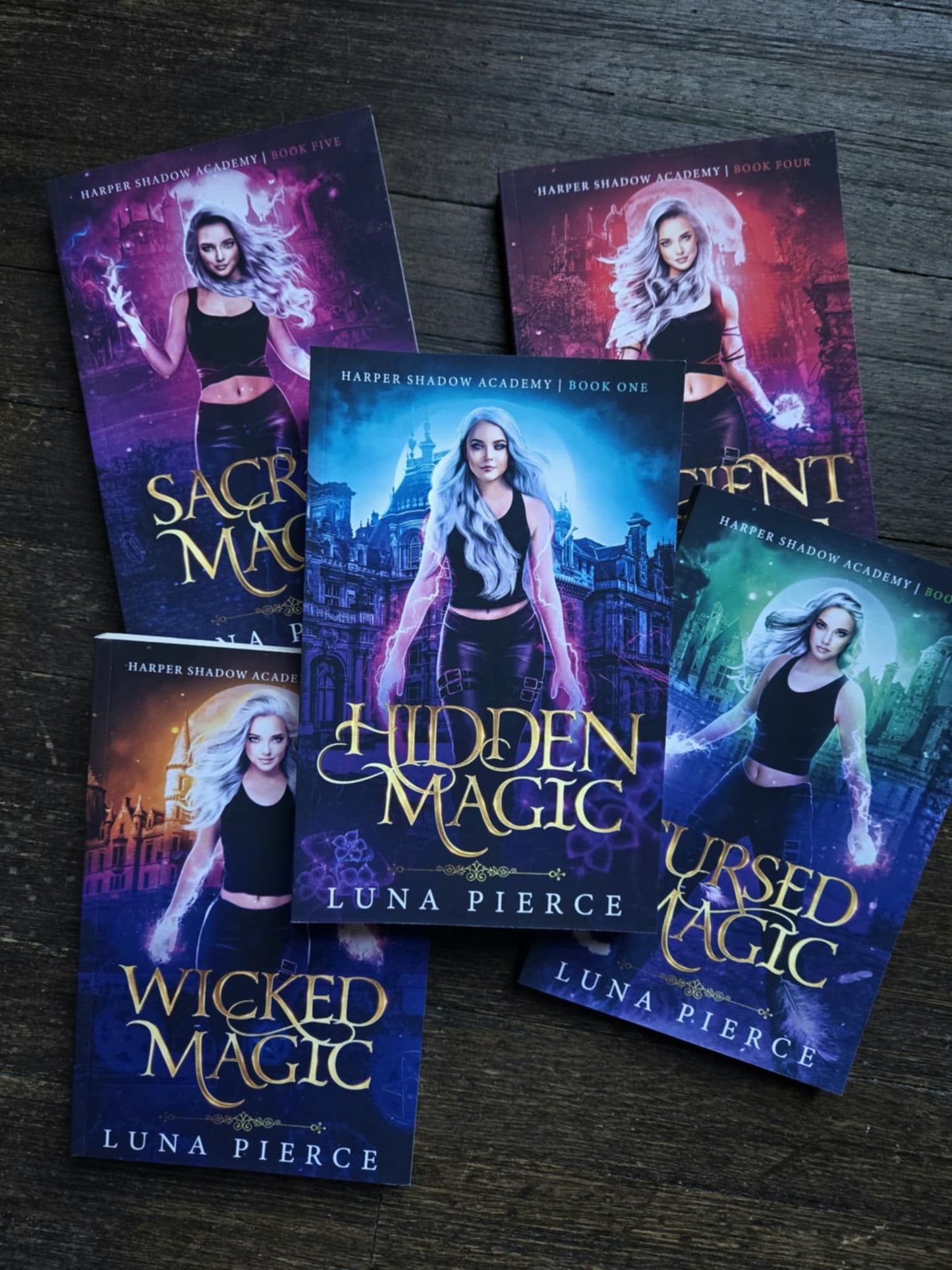 Harper Shadow Academy 5 book BUNDLE (Paranormal Academy Why Choose Series) paperback
