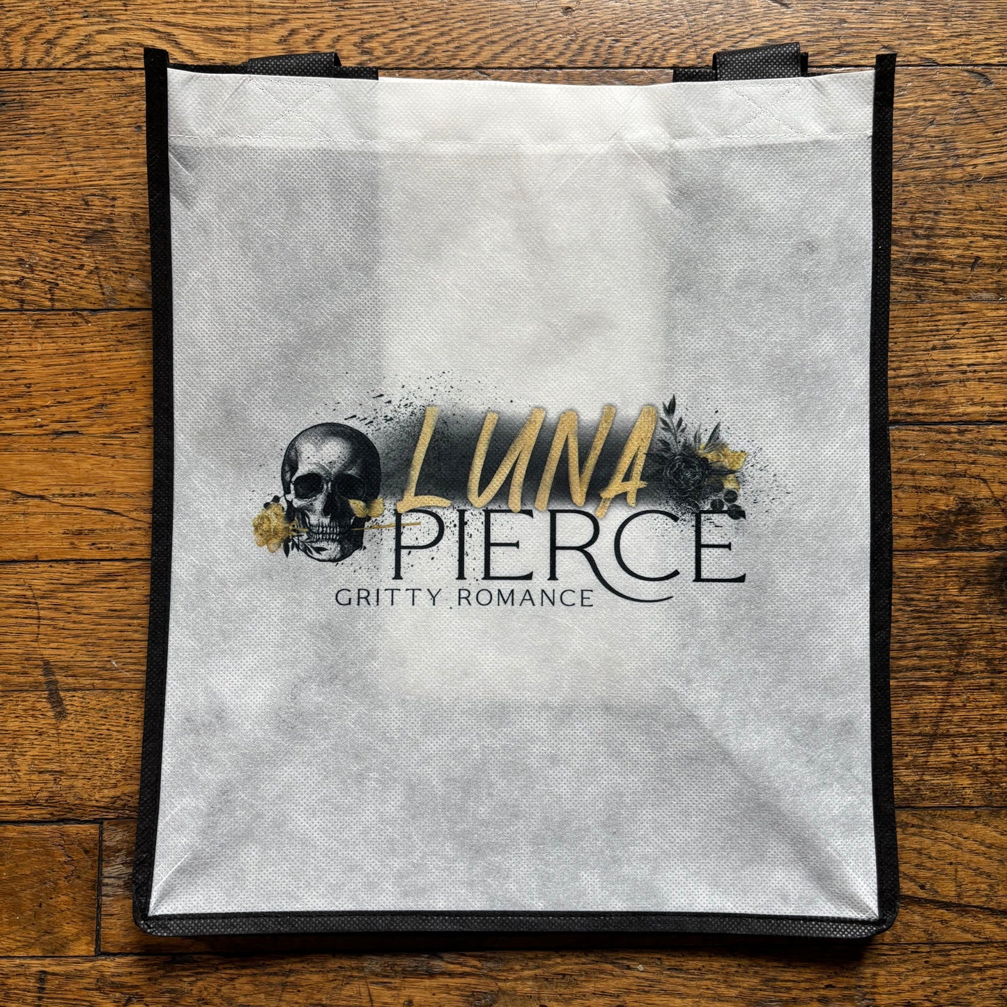 LUNA PIERCE TOTE BAG-PIN-STICKER PACK (SEVEN 2.5" stickers)