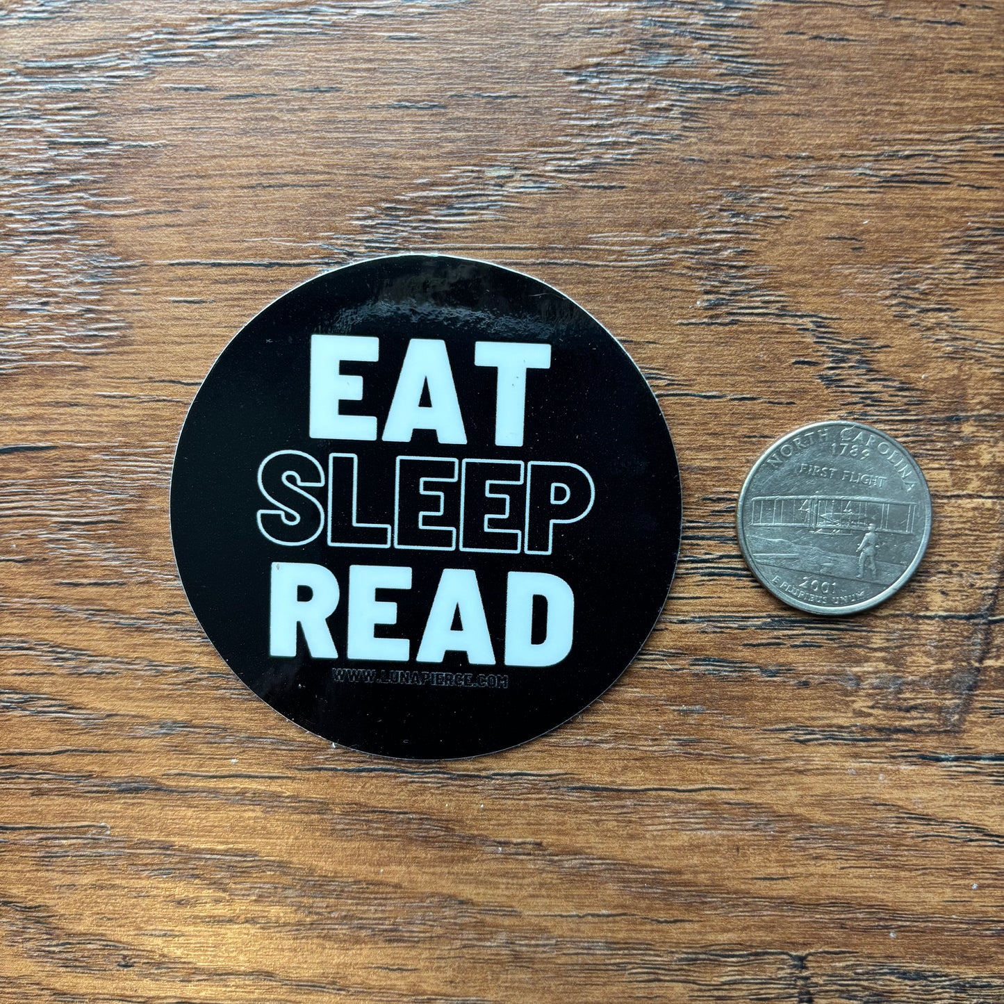 EAT SLEEP READ Luna Pierce 2.5” vinyl sticker